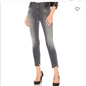 Mother Denim, the zip stunner two step fray